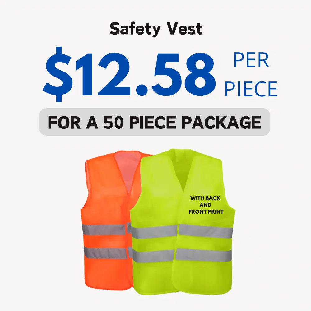 Safety Vest - 10 Pieces