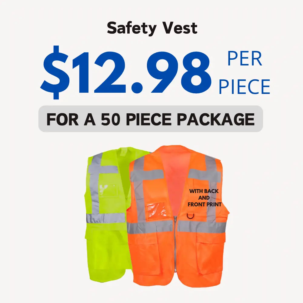 Safety Vest - 10 Pieces