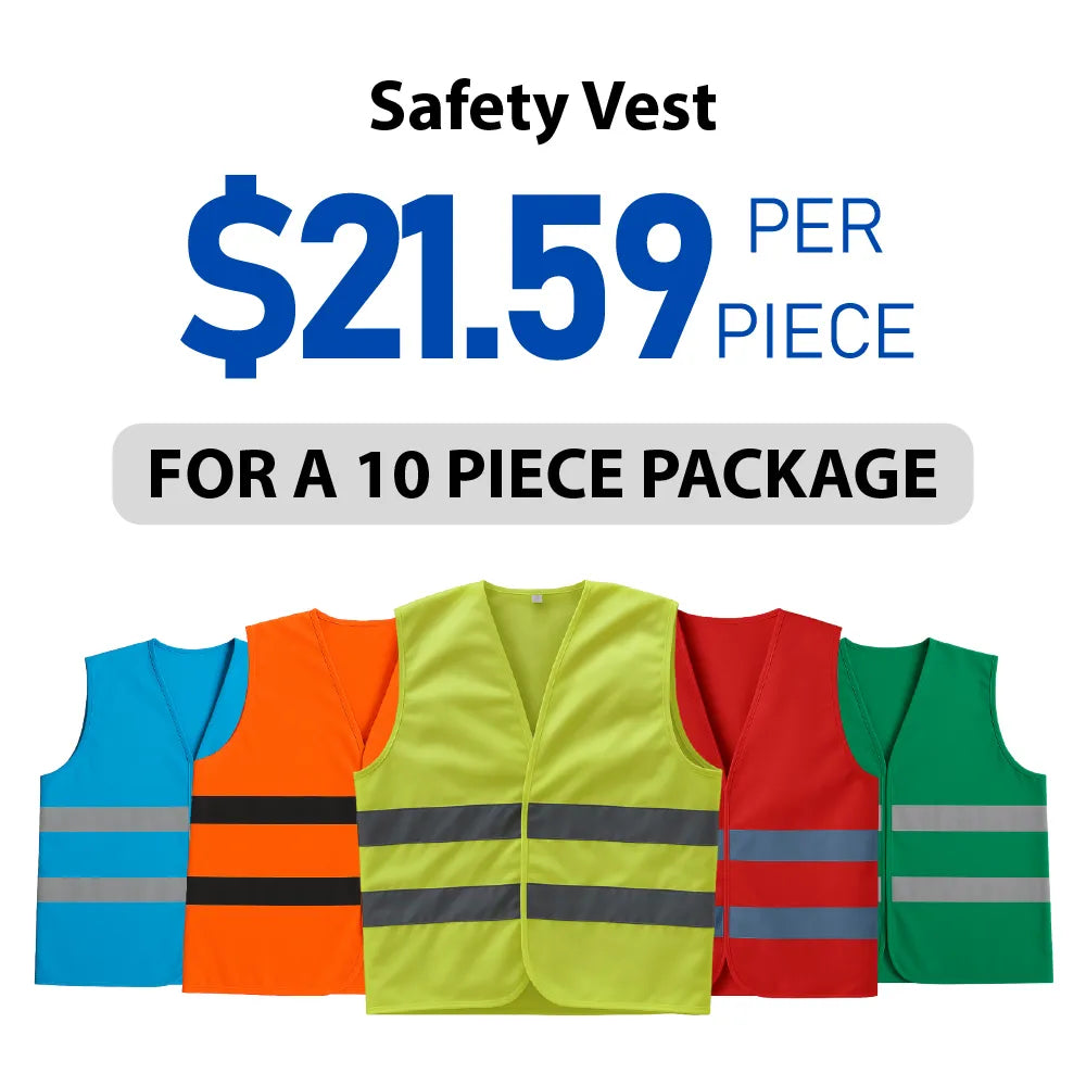 Safety Vest - 10 Pieces